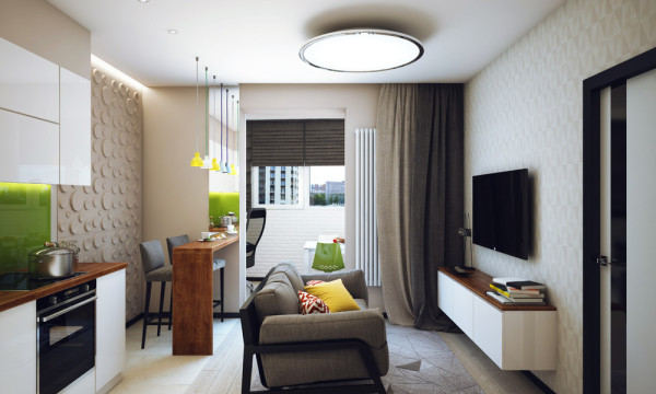 Minimalistički dvosobni stan dizajniran za mlade | KucaSnova.com