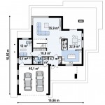 Idealna kuća za mladu porodicu (DETALJAN PLAN) 665x481b
