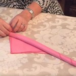Uvila je ovu ogromnu salvetu i napravila nešto čime je ODUŠEVILA SVOJE GOSTE (VIDEO)